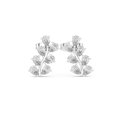 Virelle Marquise Vine Diamond Studs