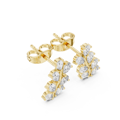 Virelle Marquise Vine Diamond Studs