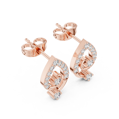 Avelyne Spiral Teardrop Studs