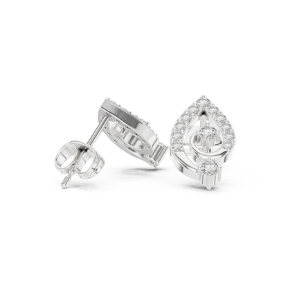 Avelyne Spiral Teardrop Studs