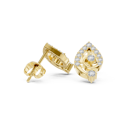 Avelyne Spiral Teardrop Studs