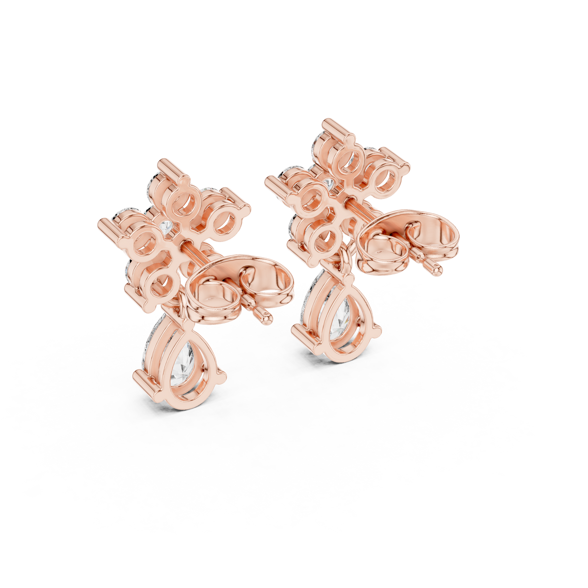 Virelle Floral Pear Drop Earring
