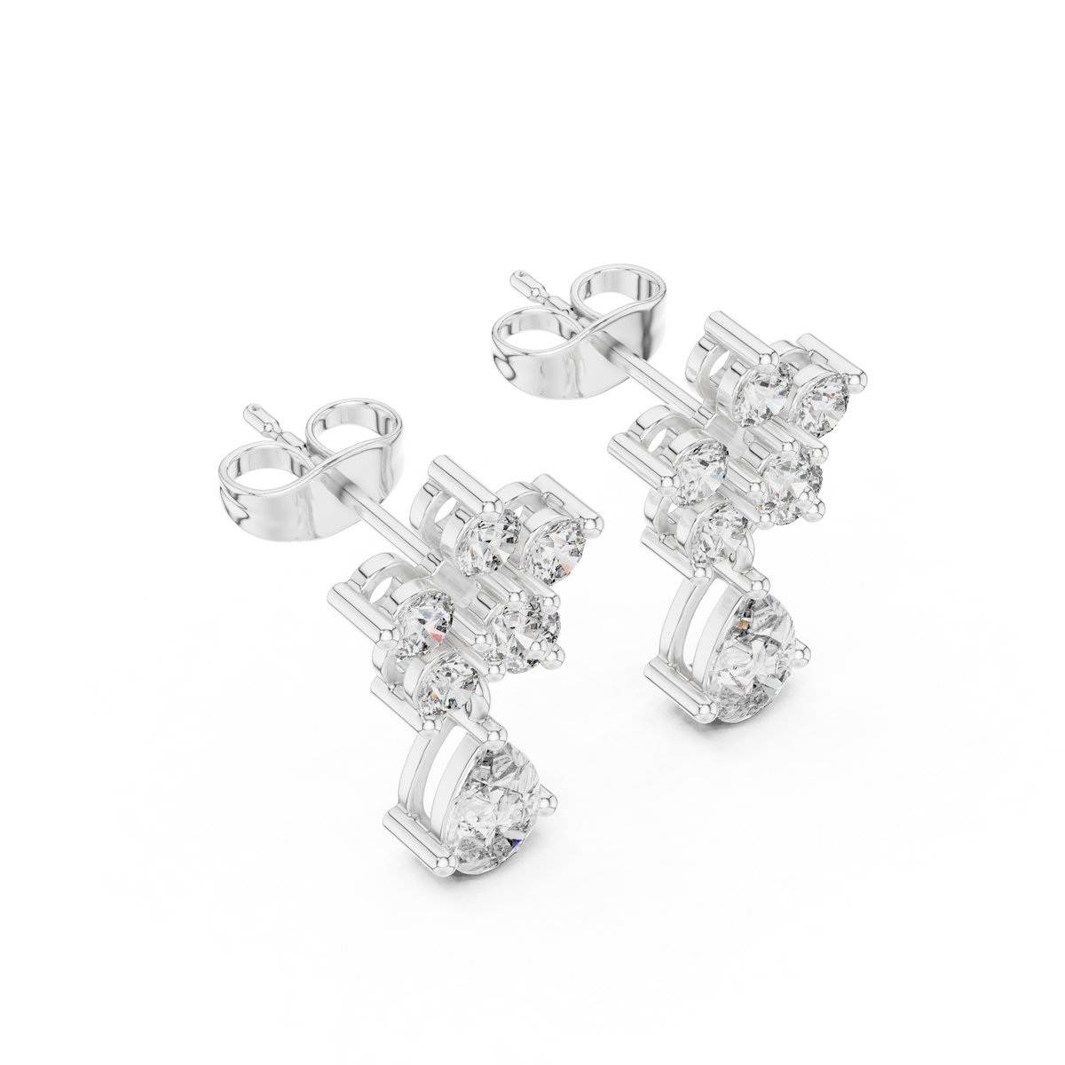 Virelle Floral Pear Drop Earring