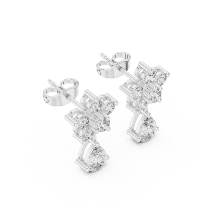 Virelle Floral Pear Drop Earring