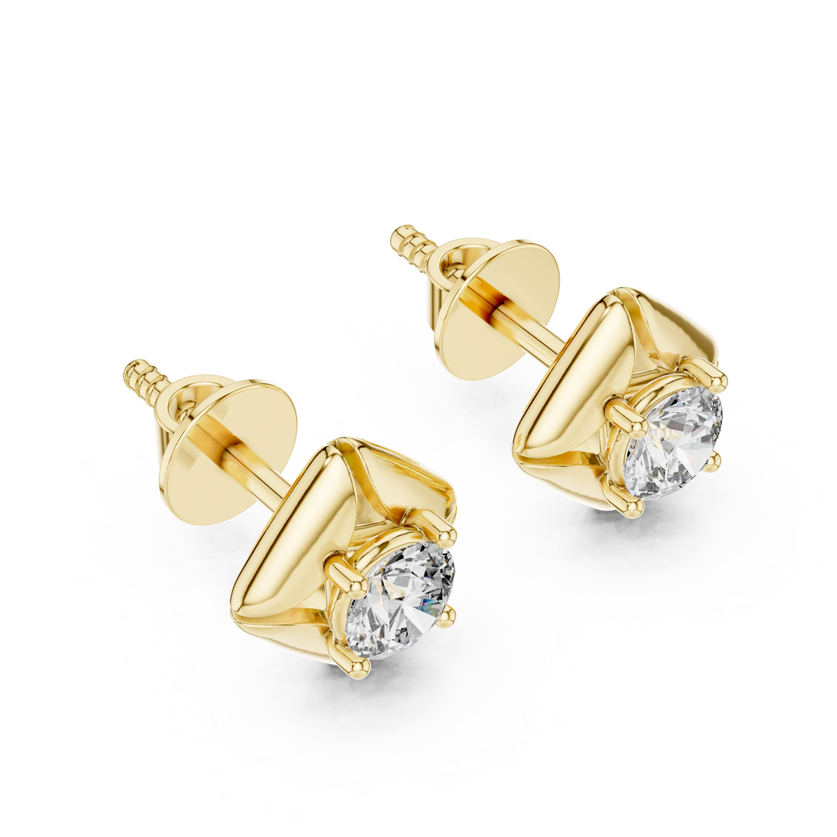 Sorelia Four Petal Round Studs