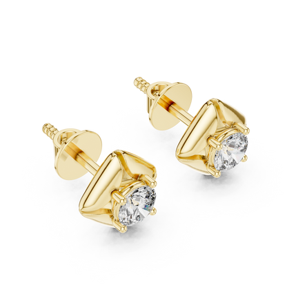 Sorelia Four Petal Round Studs