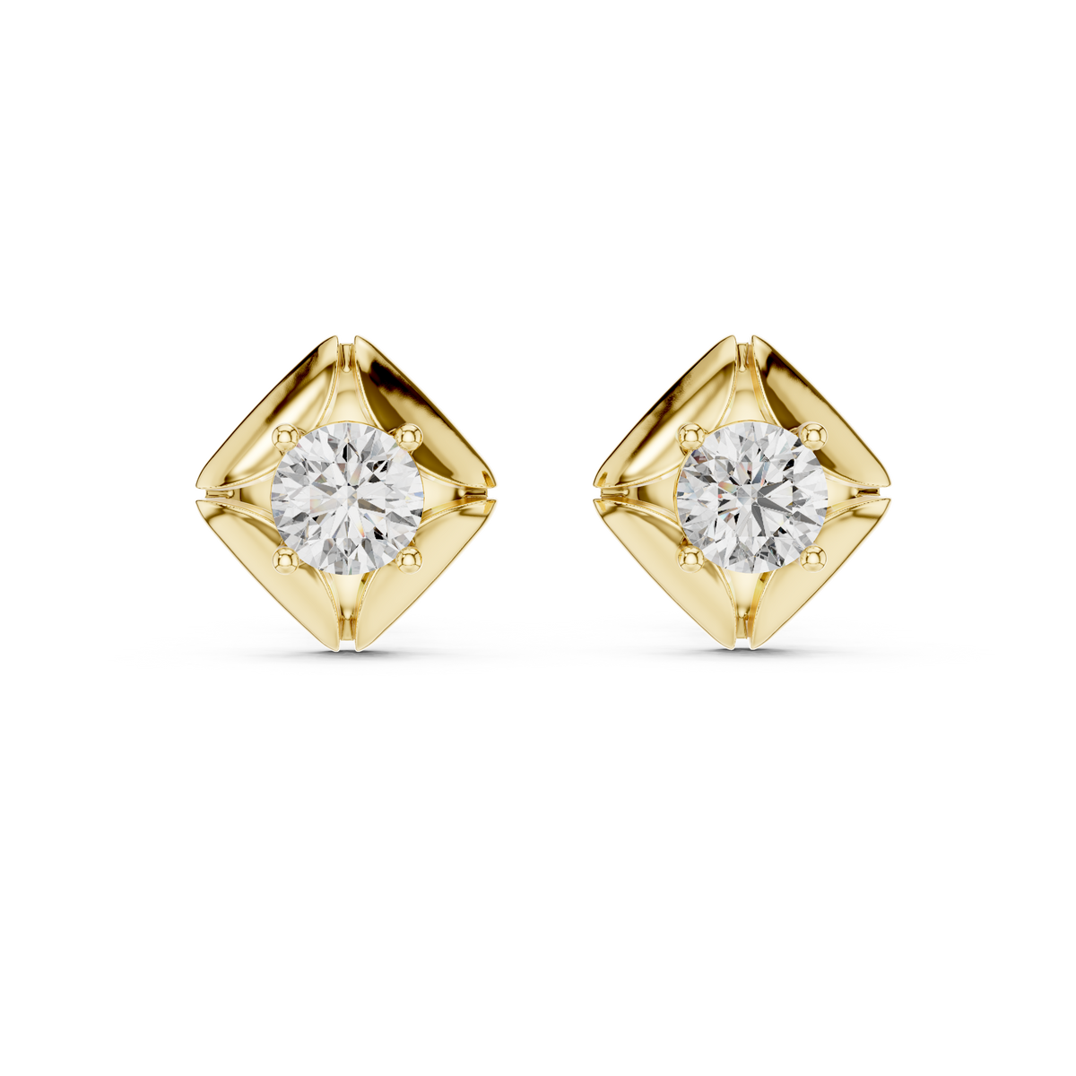 Sorelia Four Petal Round Studs