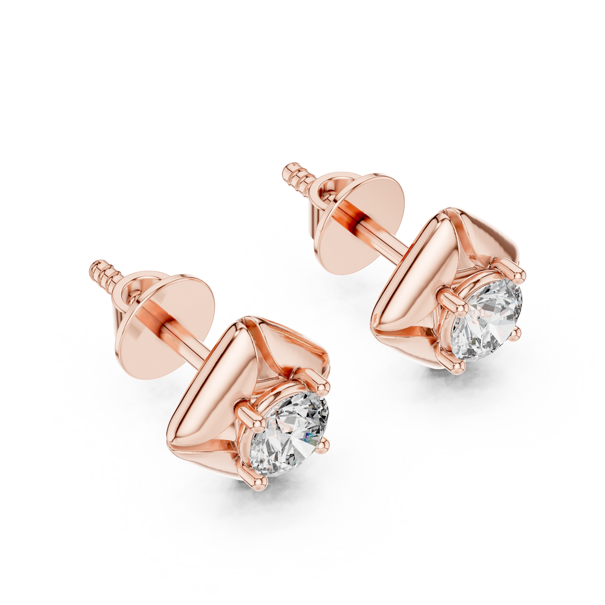 Sorelia Four Petal Round Studs