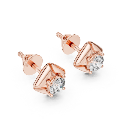 Sorelia Four Petal Round Studs