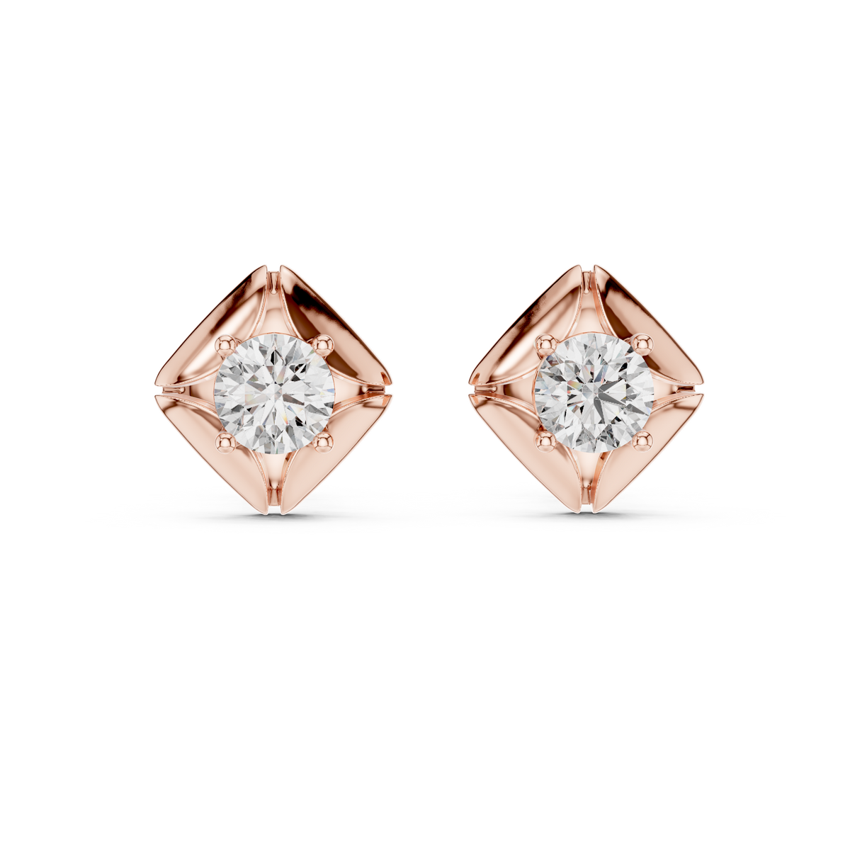 Sorelia Four Petal Round Studs