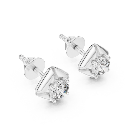 Sorelia Four Petal Round Studs