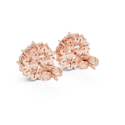 Avelyn Floral Marquise Bloom Studs