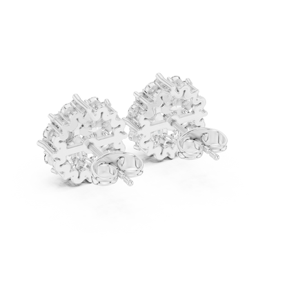Avelyn Floral Marquise Bloom Studs