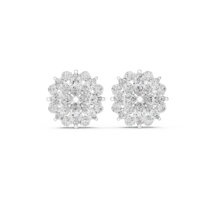 Avelyn Floral Marquise Bloom Studs
