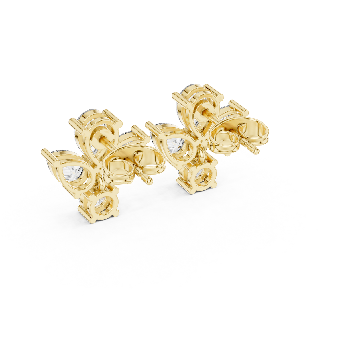 Elvarine Butterfly Diamond Drop Earring