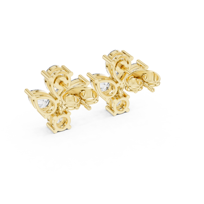 Elvarine Butterfly Diamond Drop Earring