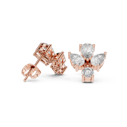 Elvarine Butterfly Diamond Drop Earring