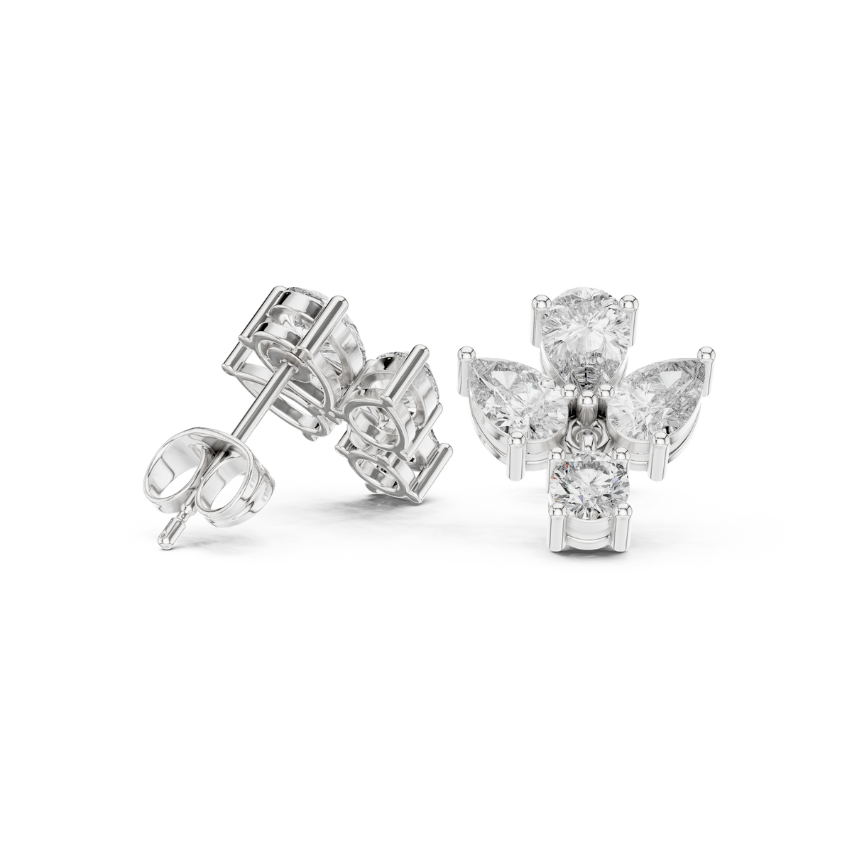 Elvarine Butterfly Diamond Drop Earring