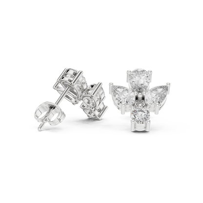 Elvarine Butterfly Diamond Drop Earring
