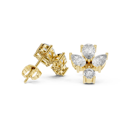 Elvarine Butterfly Diamond Drop Earring