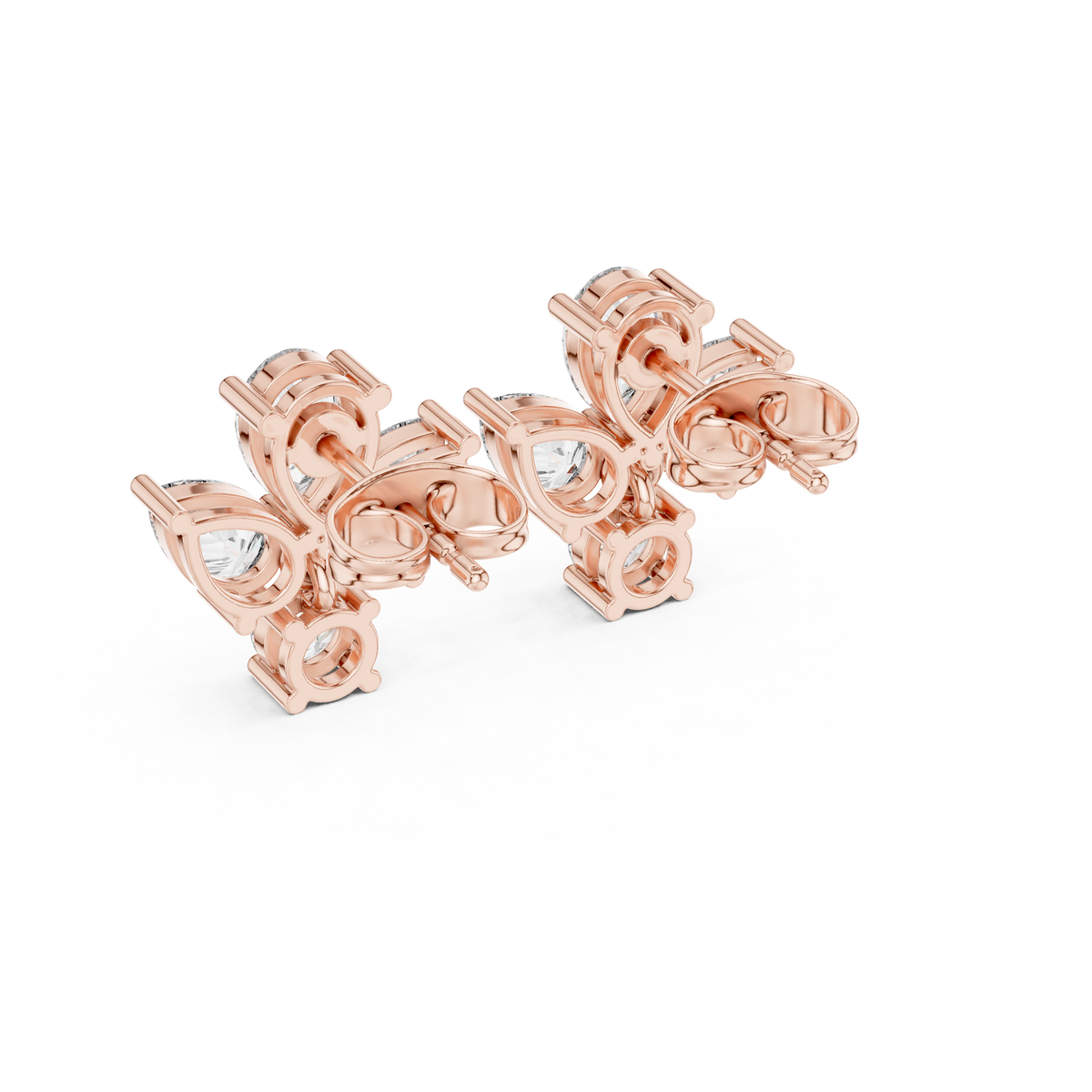 Elvarine Butterfly Diamond Drop Earring