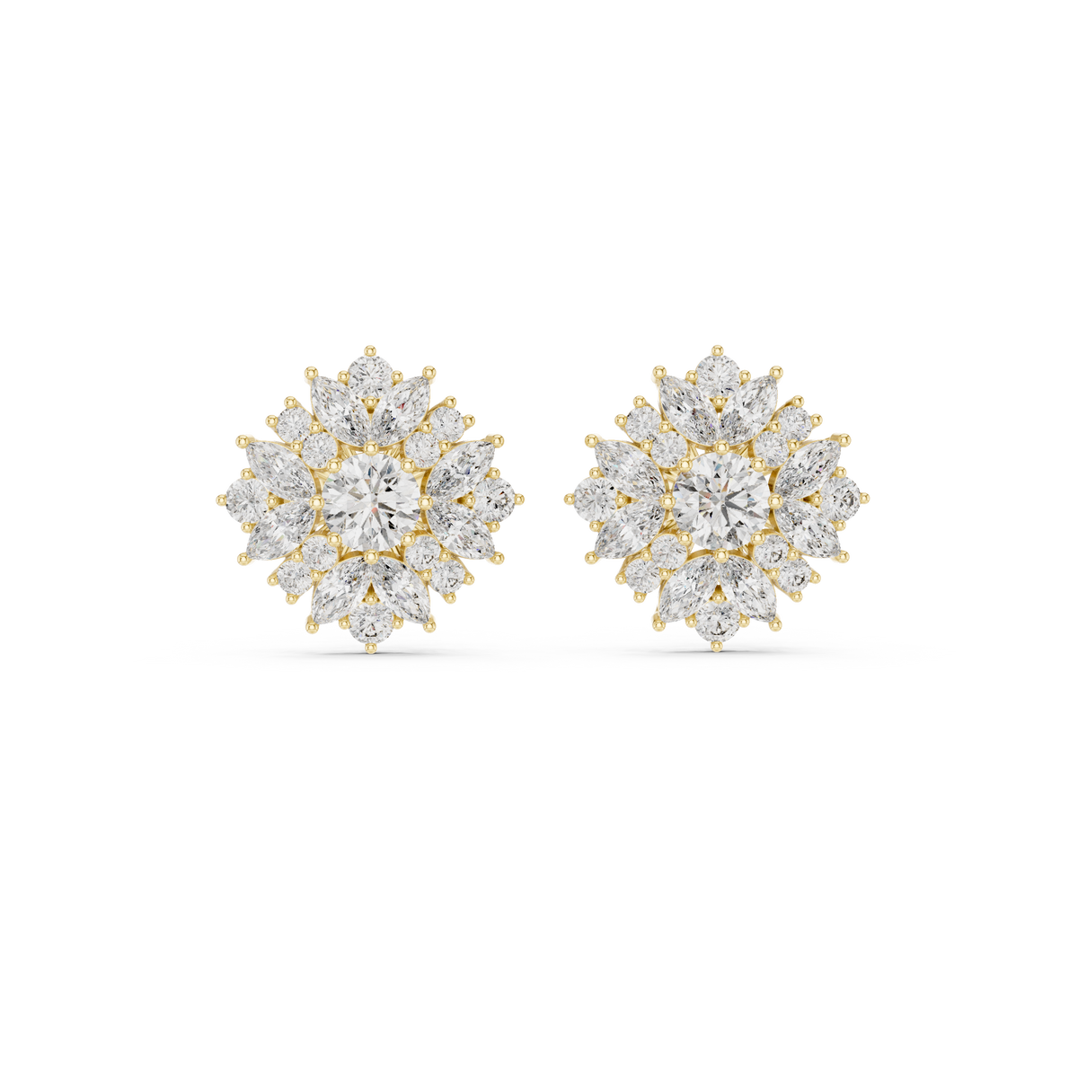Veylora Bloom Radiance Diamond Studs
