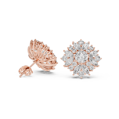 Veylora Bloom Radiance Diamond Studs