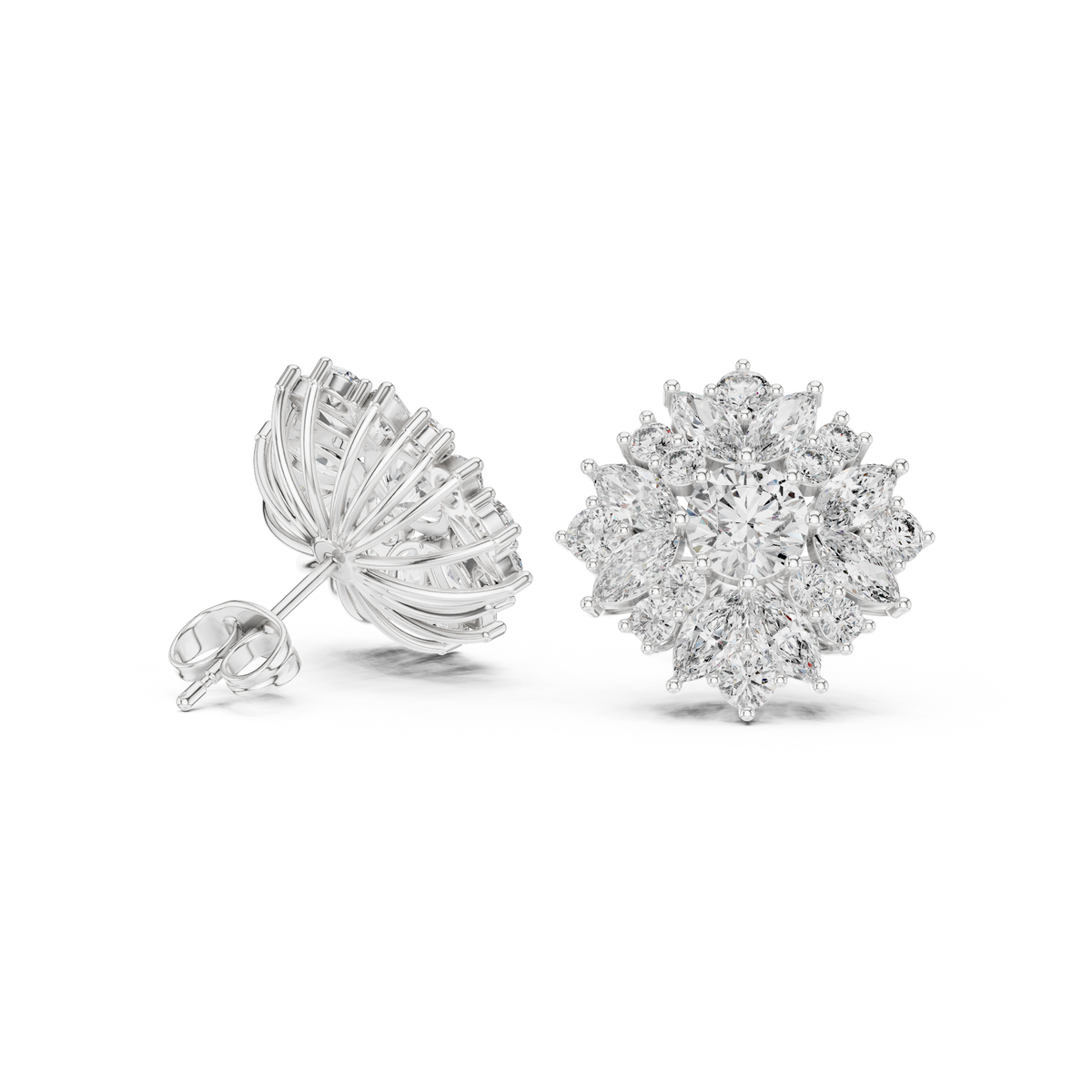 Veylora Bloom Radiance Diamond Studs