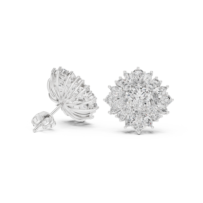 Veylora Bloom Radiance Diamond Studs