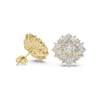 Veylora Bloom Radiance Diamond Studs