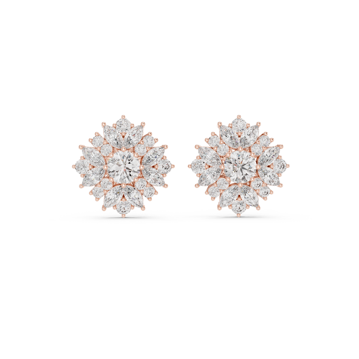 Veylora Bloom Radiance Diamond Studs