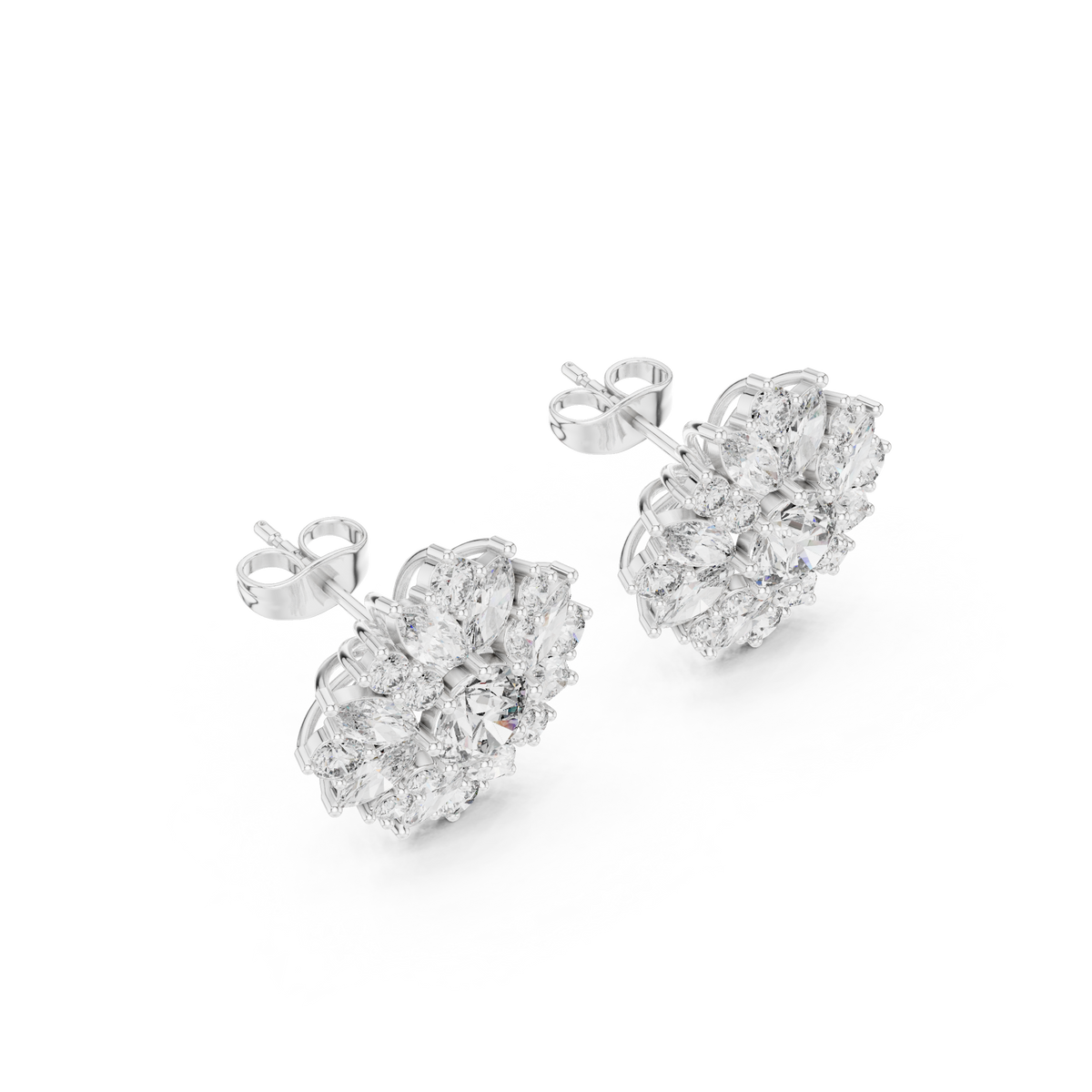 Veylora Bloom Radiance Diamond Studs