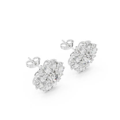 Veylora Bloom Radiance Diamond Studs