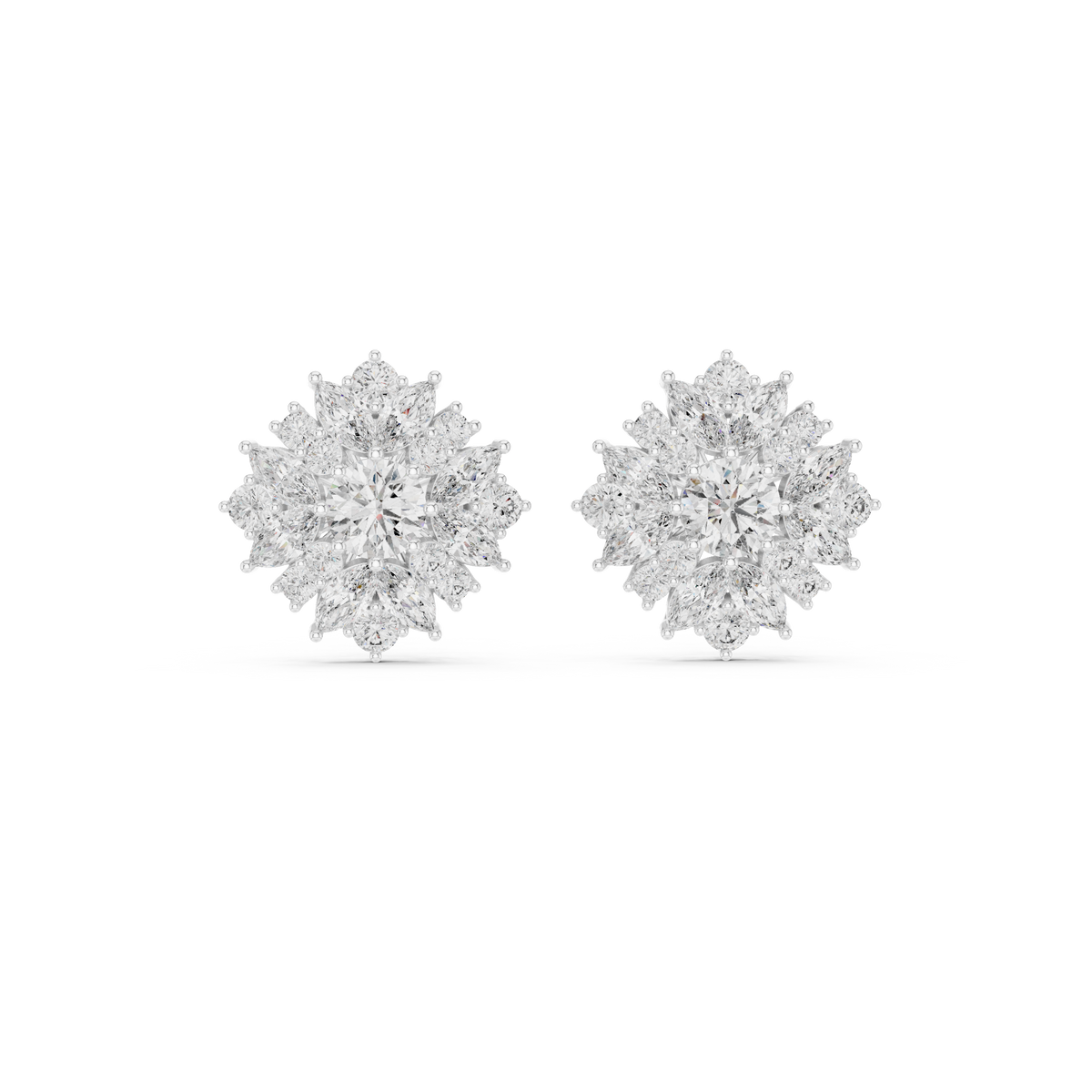 Veylora Bloom Radiance Diamond Studs