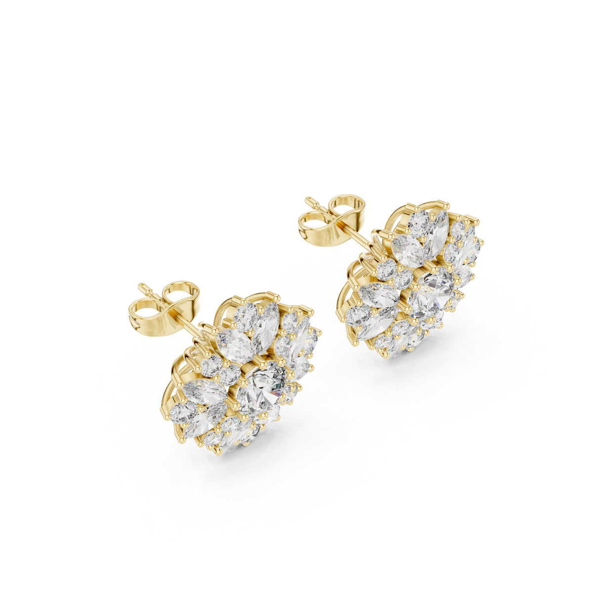 Veylora Bloom Radiance Diamond Studs