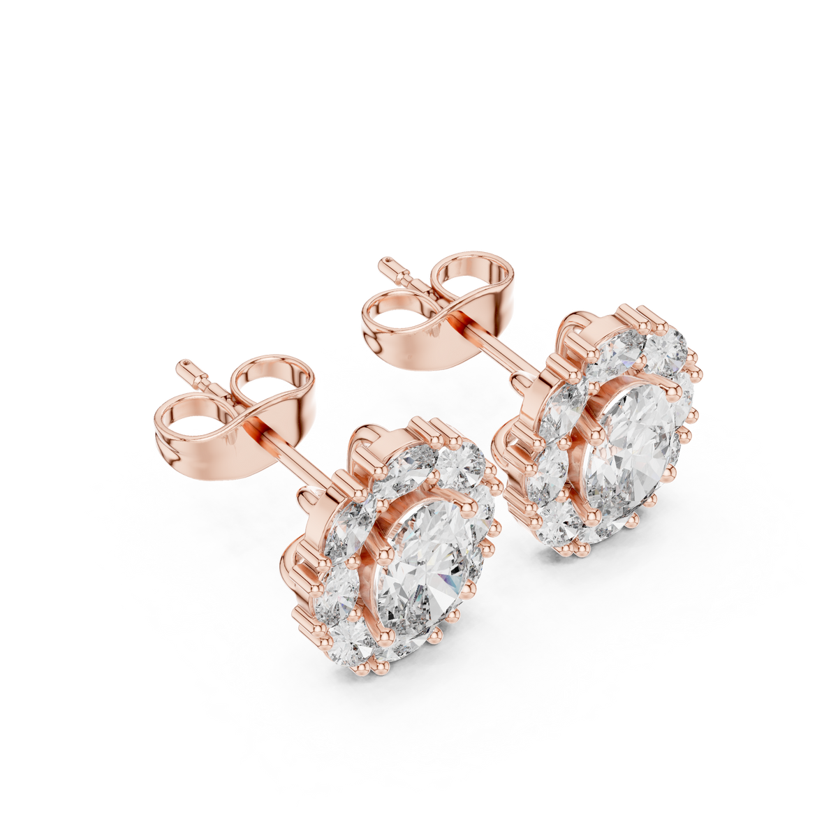 Zelvienne Oval Radiance Diamond Studs