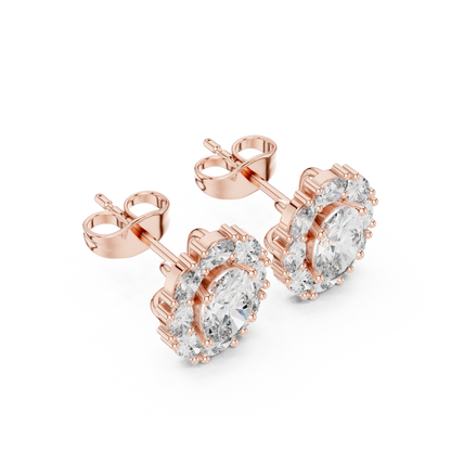Zelvienne Oval Radiance Diamond Studs