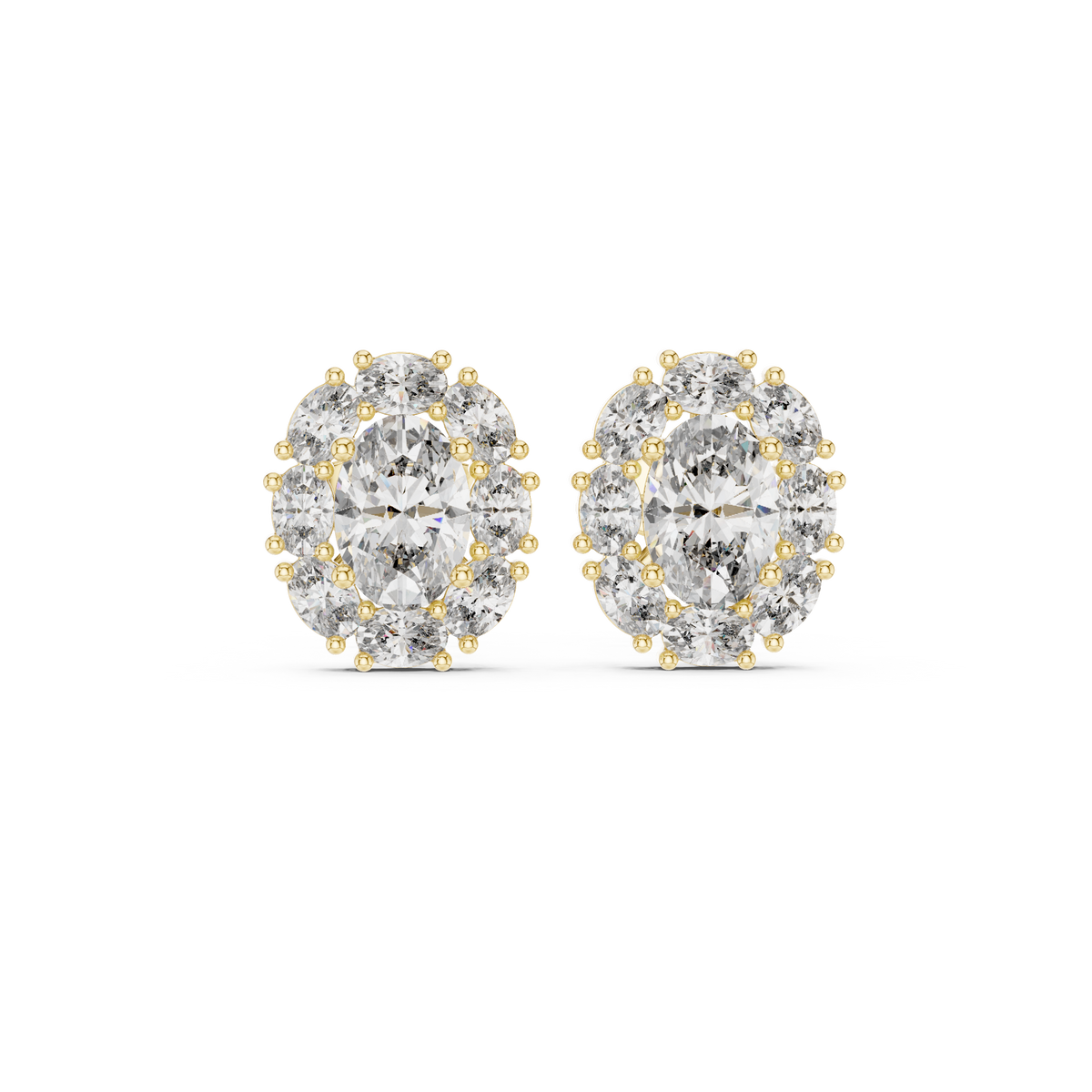 Zelvienne Oval Radiance Diamond Studs