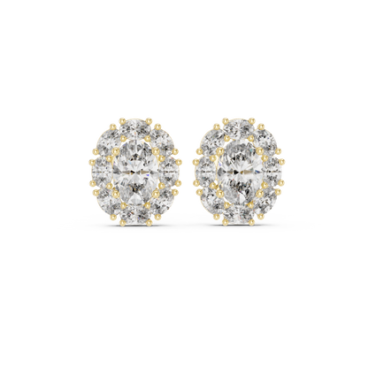 Zelvienne Oval Radiance Diamond Studs