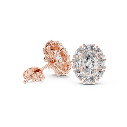 Zelvienne Oval Radiance Diamond Studs
