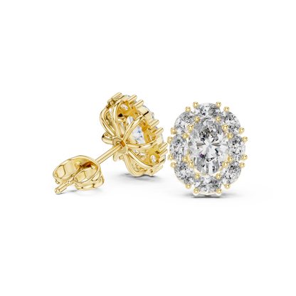 Zelvienne Oval Radiance Diamond Studs