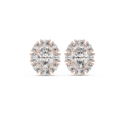 Zelvienne Oval Radiance Diamond Studs