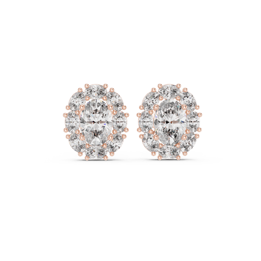 Zelvienne Oval Radiance Diamond Studs