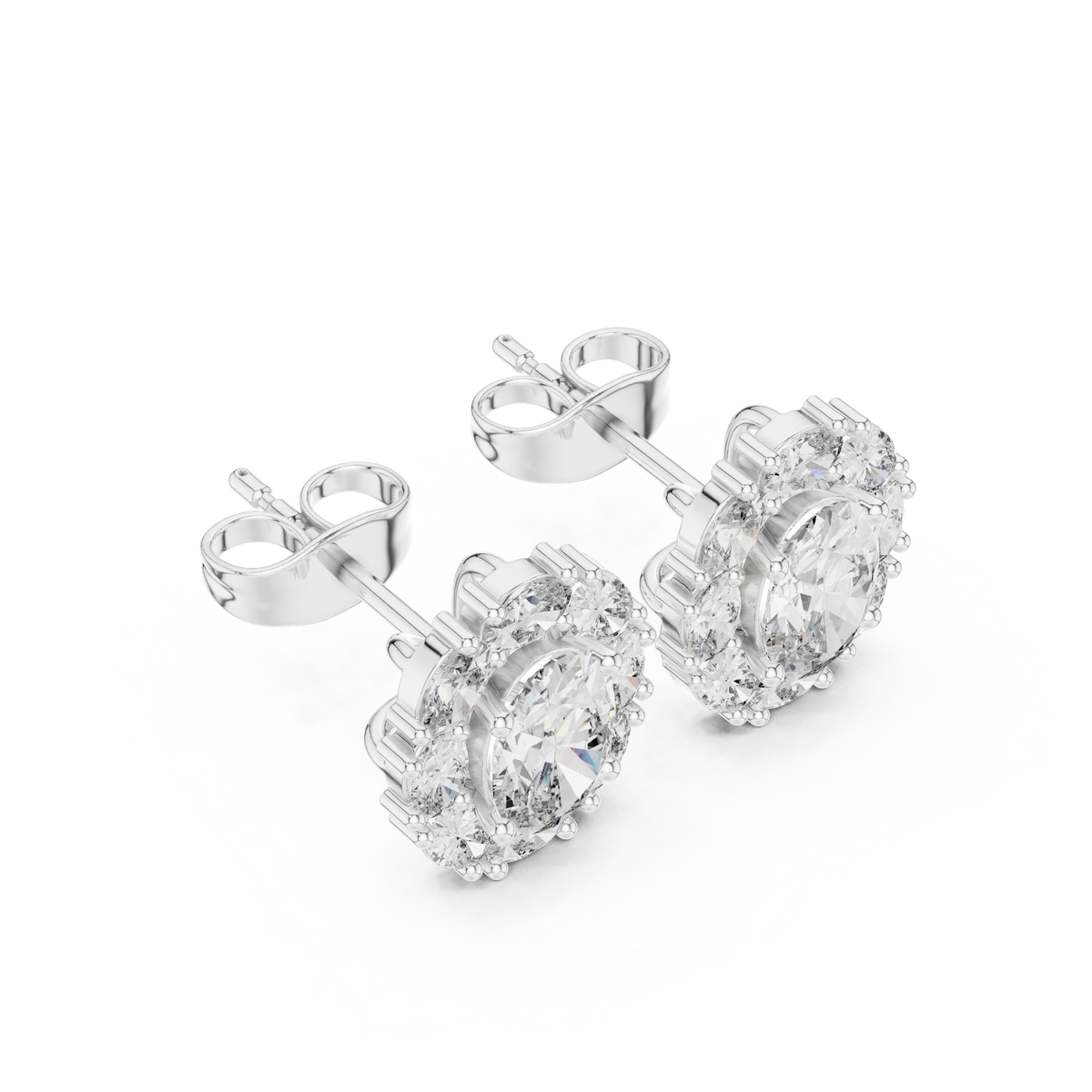 Zelvienne Oval Radiance Diamond Studs