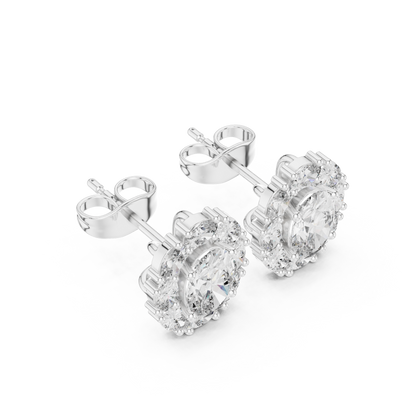 Zelvienne Oval Radiance Diamond Studs
