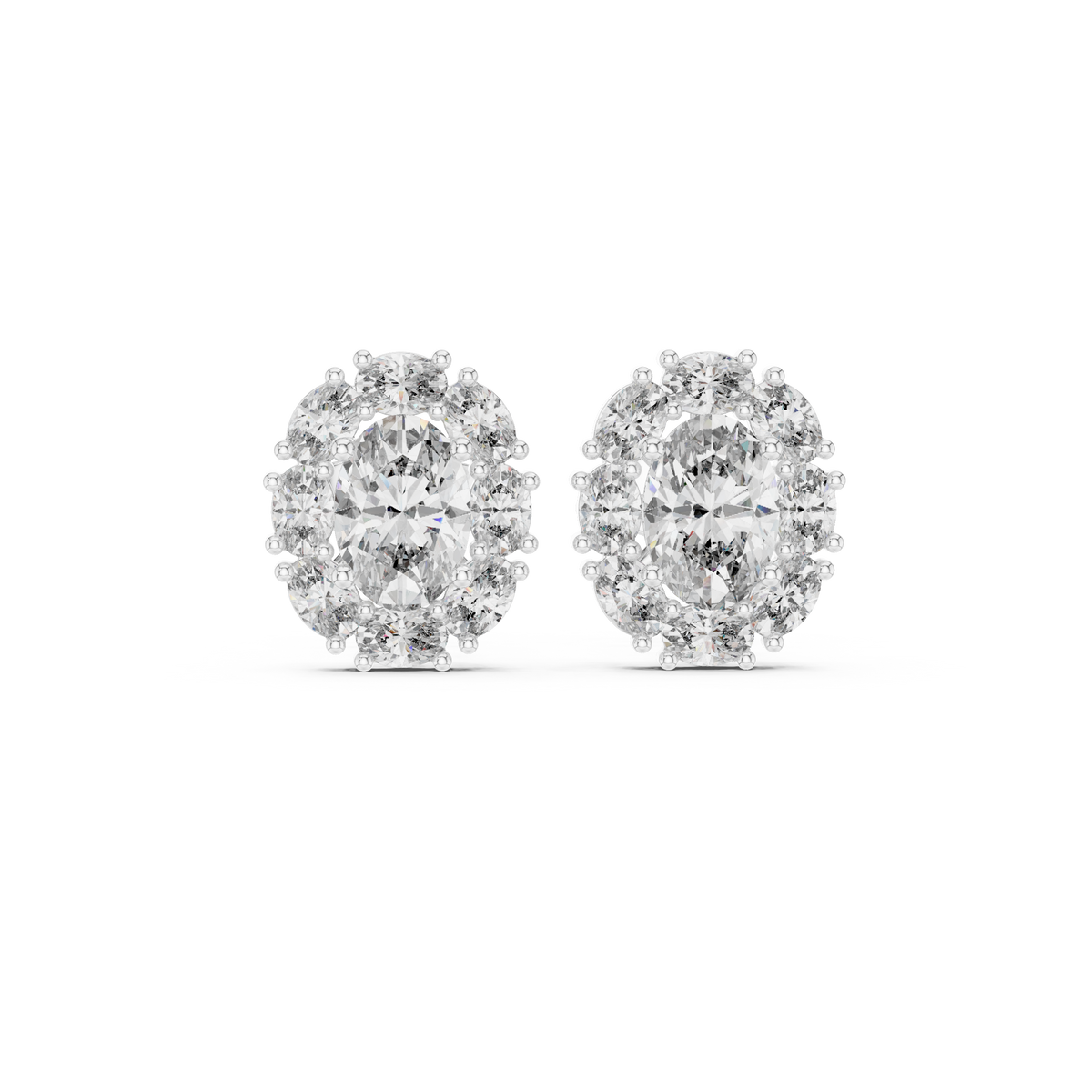 Zelvienne Oval Radiance Diamond Studs