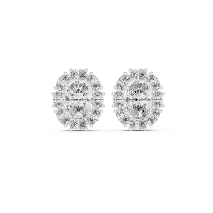 Zelvienne Oval Radiance Diamond Studs