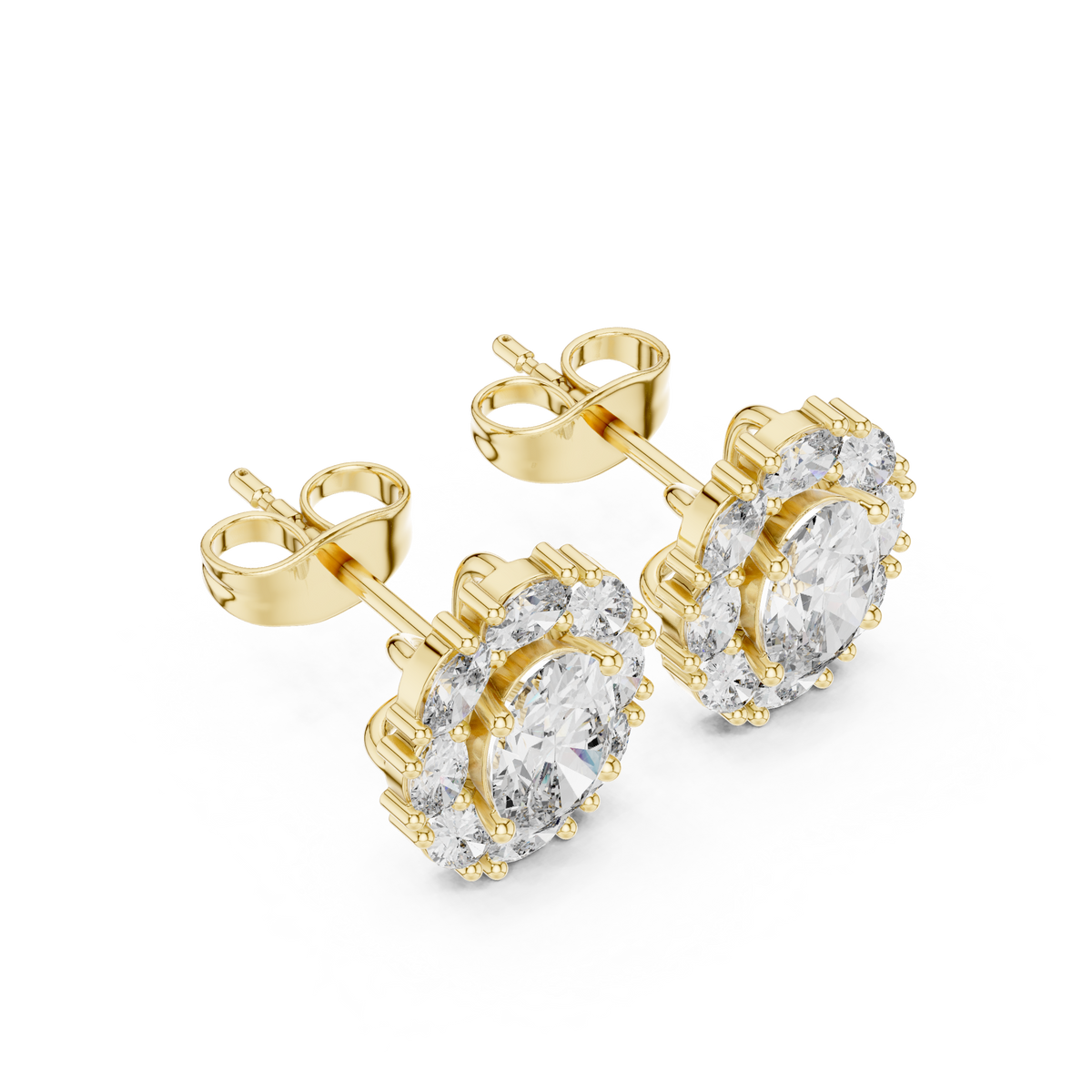 Zelvienne Oval Radiance Diamond Studs