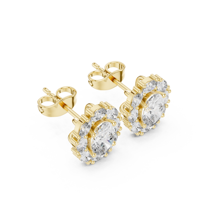 Zelvienne Oval Radiance Diamond Studs