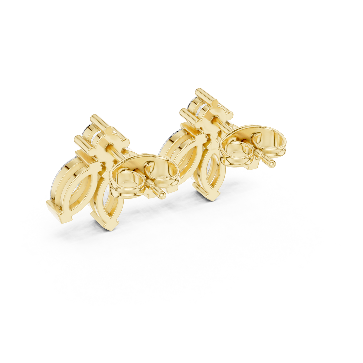 Varellia Marquise Floral Diamond Studs